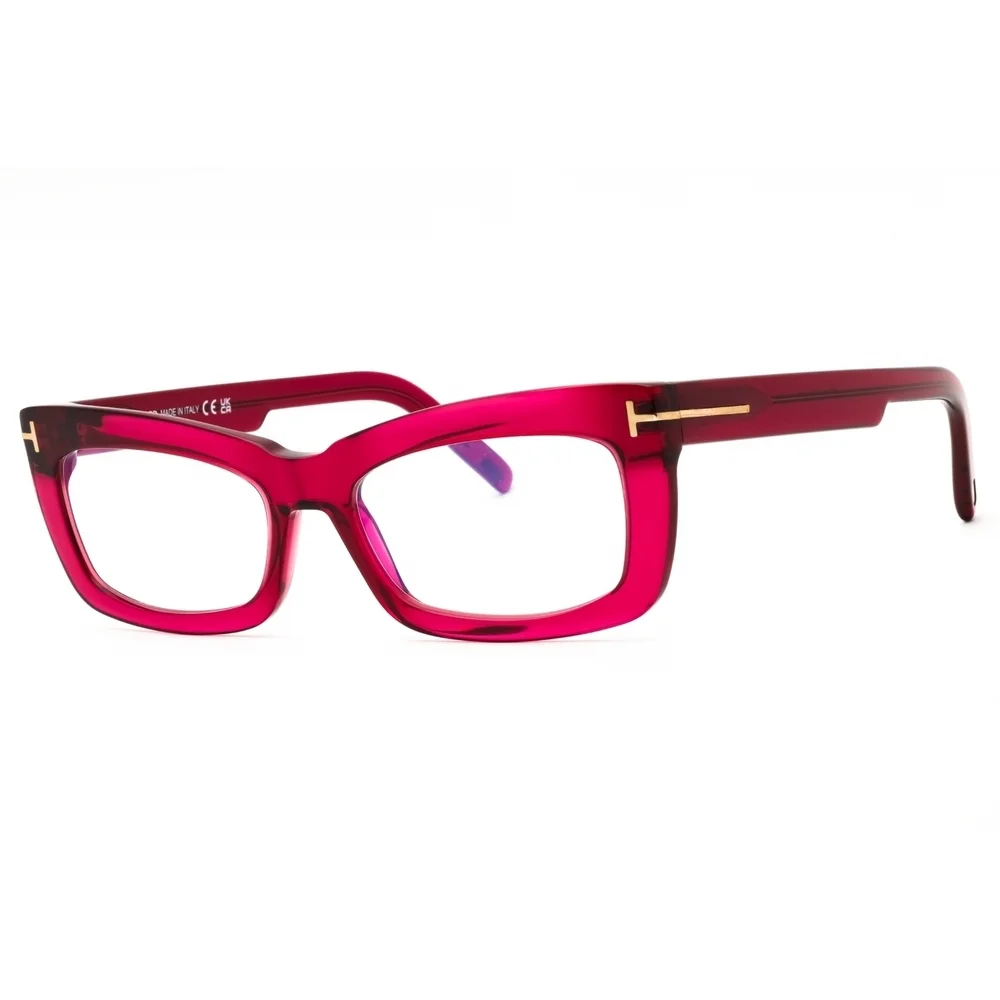 Tom Ford FT5966 Eyeglasses Fuxia Acetate Rectangular